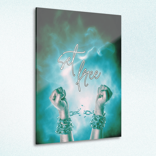 Set Free – Breaking Chains Christian Acrylic Wall Art - Harmony + Hope