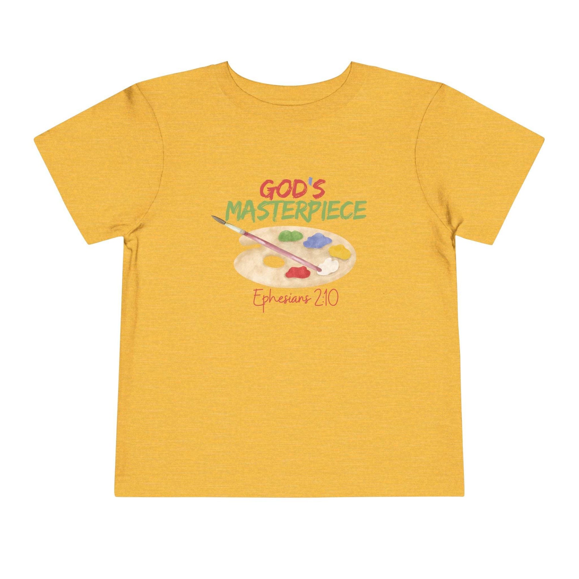 God’s Masterpiece – Toddler Short Sleeve Tee (Ephesians 2:10) - Harmony + Hope