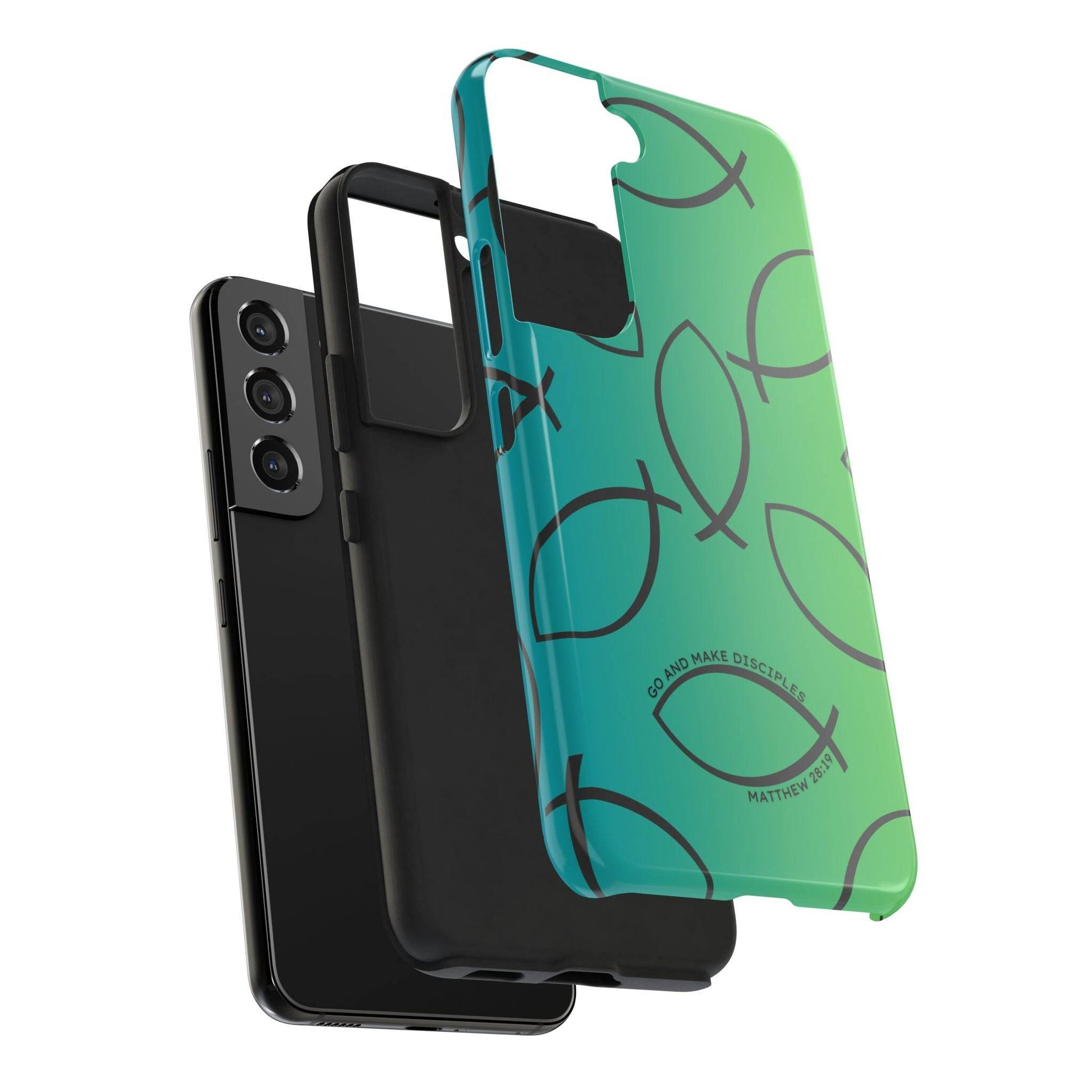 Go and Make Disciples Phone Case – Teal Green Gradient - Harmony + Hope