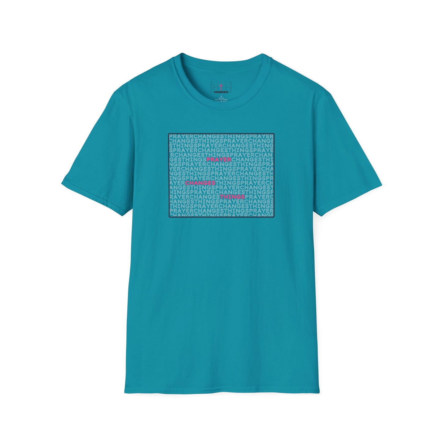 Word Cloud Design "Prayer Changes Things" - Inspirational Unisex T-Shirt