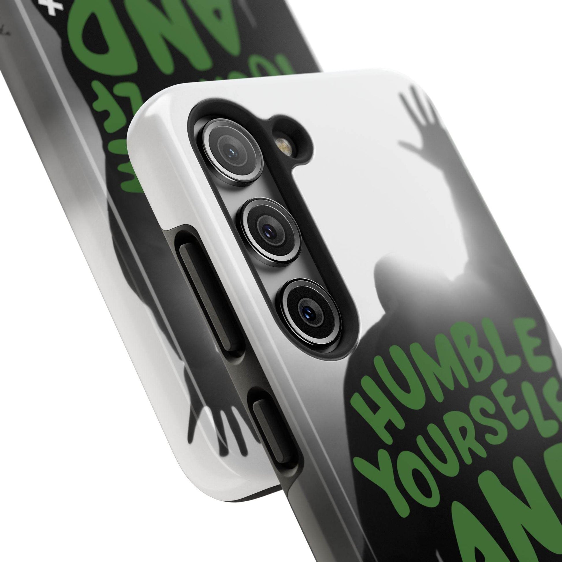 Humble Yourself and Pray Phone Case – Deep Green Faith Design - Harmony + Hope