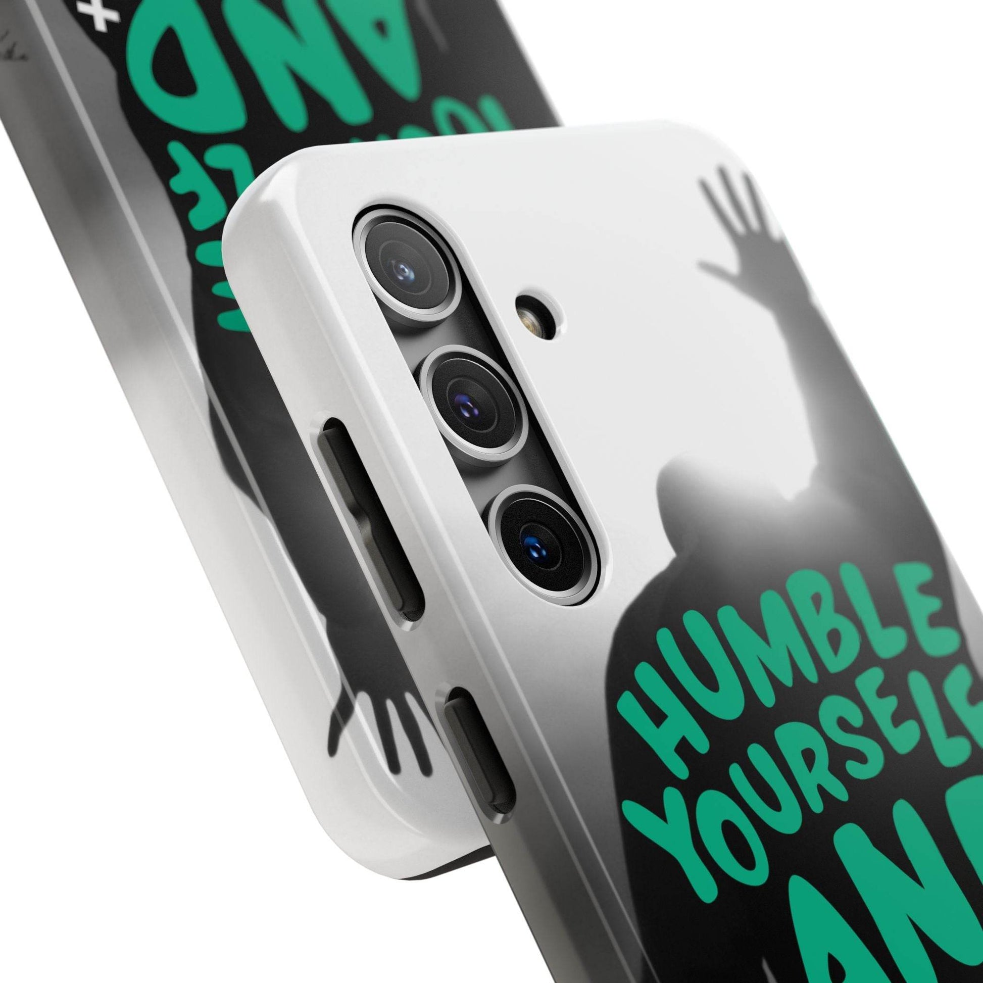 Humble Yourself and Pray Phone Case – Teal Christian Reminder - Harmony + Hope