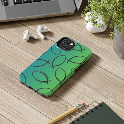 Go and Make Disciples Phone Case – Teal Green Gradient - Harmony + Hope