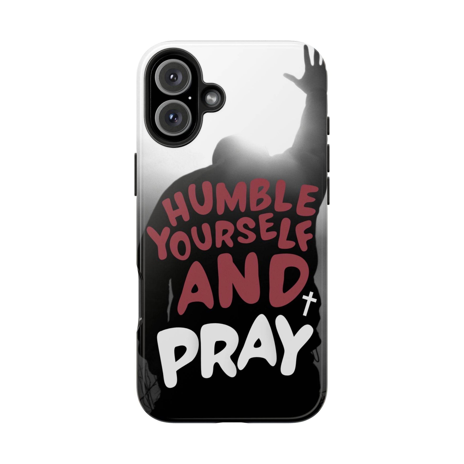 Humble Yourself and Pray Phone Case – Red Statement of Faith - Harmony + Hope