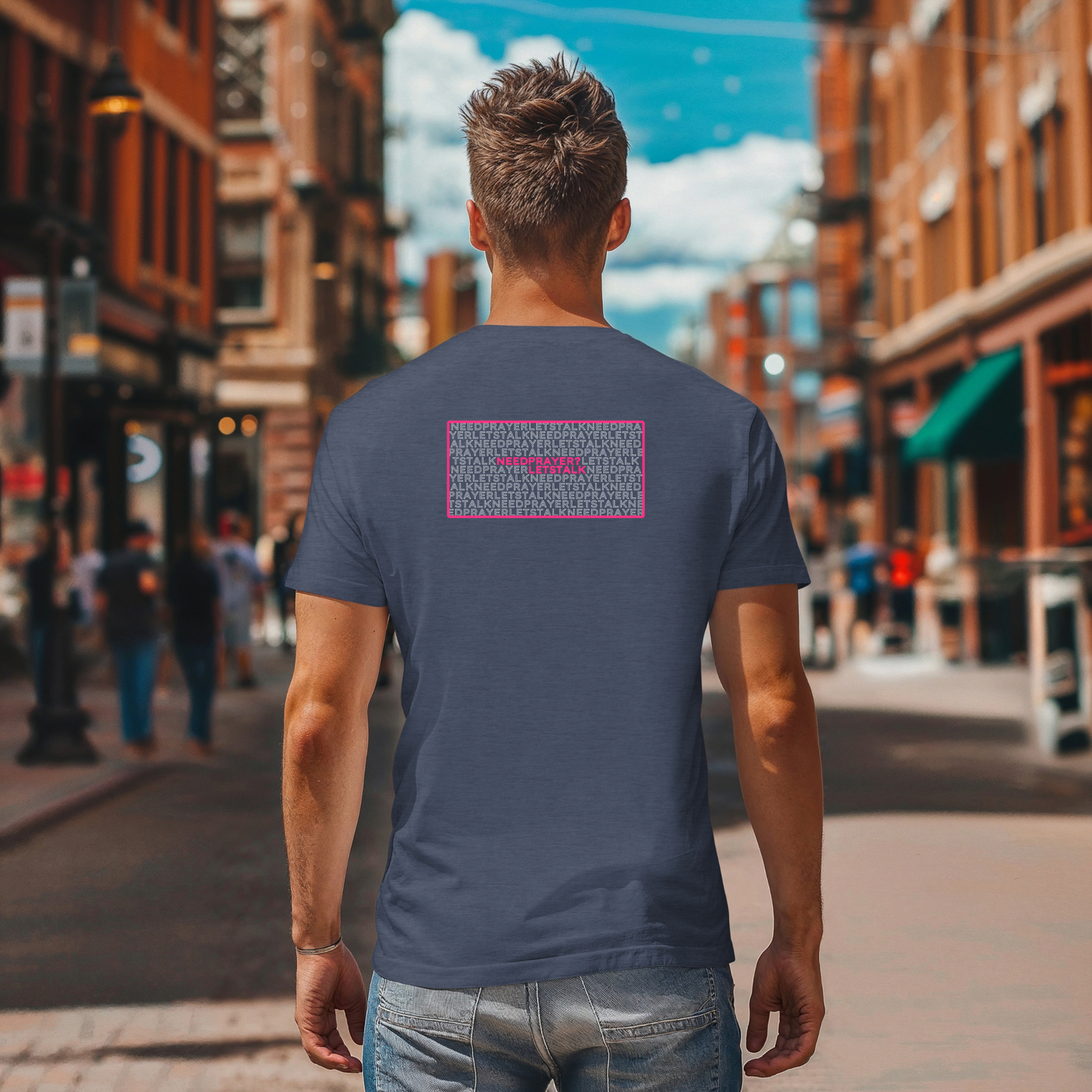 Word Cloud Design "Prayer Changes Things" - Inspirational Unisex T-Shirt