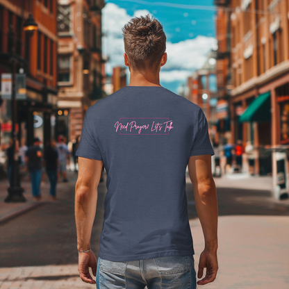 Calligraphy Casual "Prayer Changes Things" - Inspirational Unisex T-Shirt