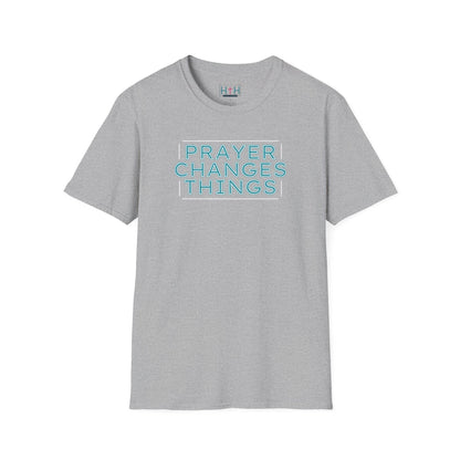 Faith in Motion - Prayer Changes Things Inspirational Unisex T-Shirt - Harmony + Hope