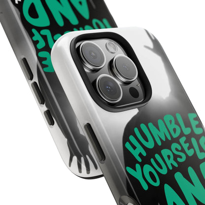 Humble Yourself and Pray Phone Case – Teal Christian Reminder - Harmony + Hope