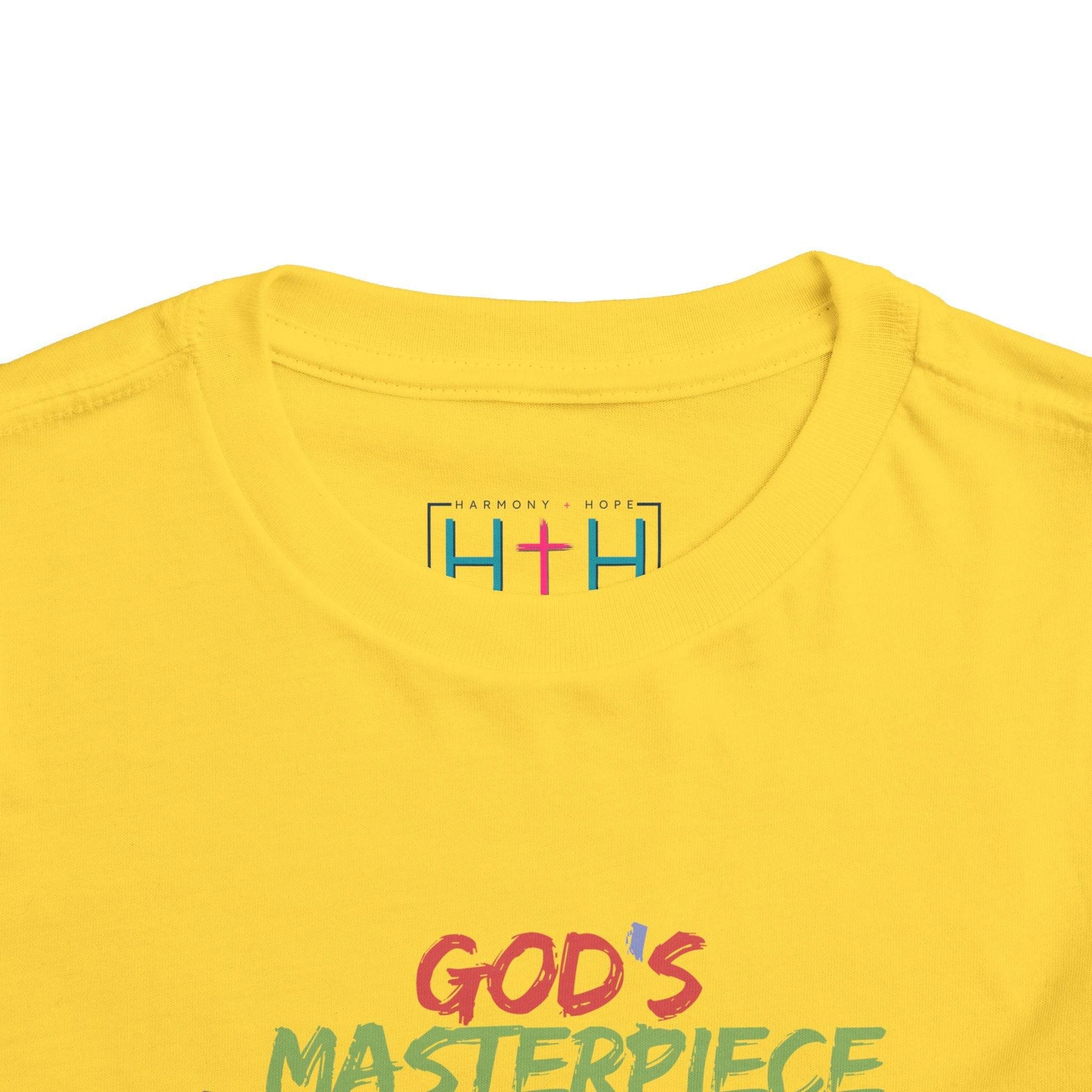 God’s Masterpiece – Toddler Short Sleeve Tee (Ephesians 2:10) - Harmony + Hope