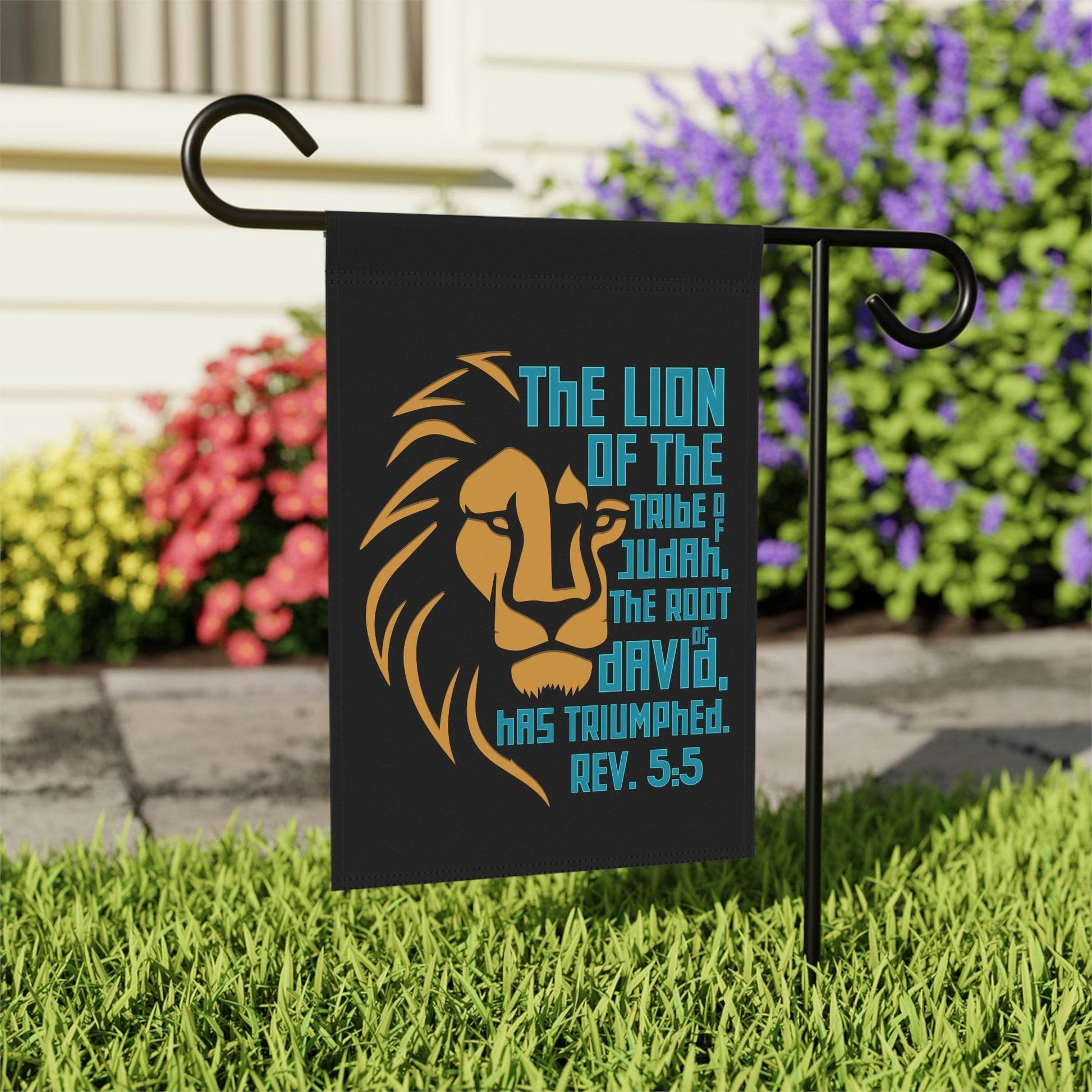 Lion of Judah – Revelation 5:5 Christian Garden Banner - Harmony + Hope