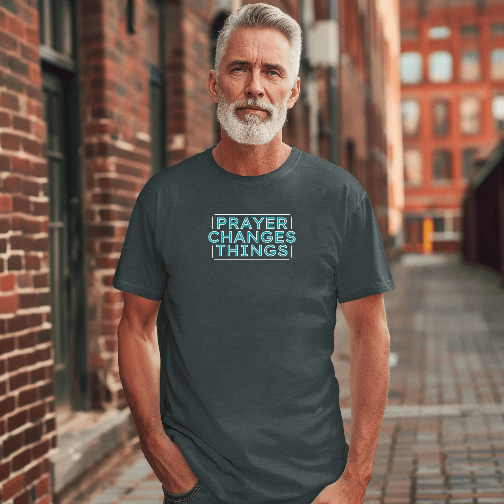 Faith in Motion - Prayer Changes Things Inspirational Unisex T-Shirt - Harmony + Hope