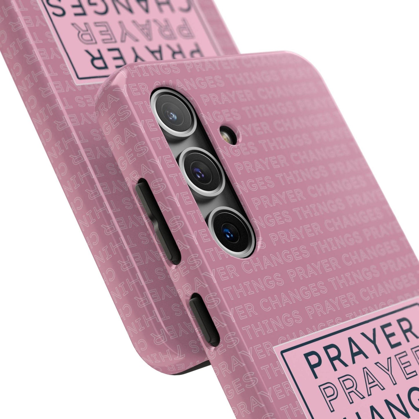 Prayer Changes Things Phone Case – Mauve Pink Faith Design - Harmony + Hope