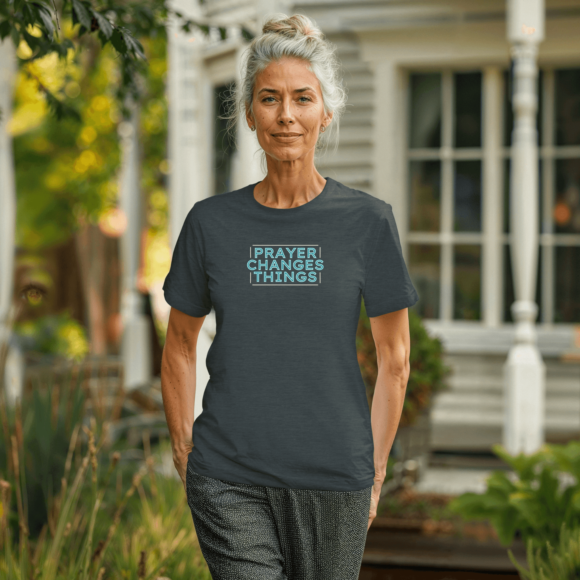 Faith in Motion - Prayer Changes Things Inspirational Unisex T-Shirt - Harmony + Hope