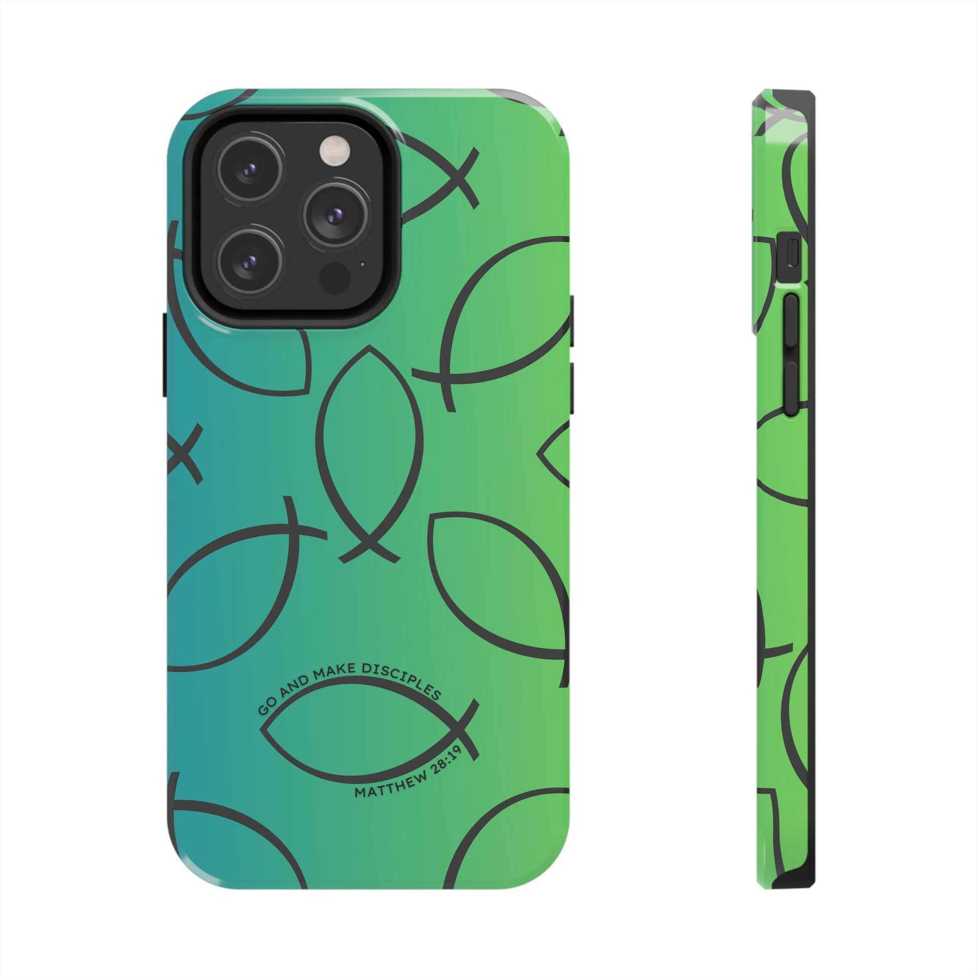 Go and Make Disciples Phone Case – Teal Green Gradient - Harmony + Hope