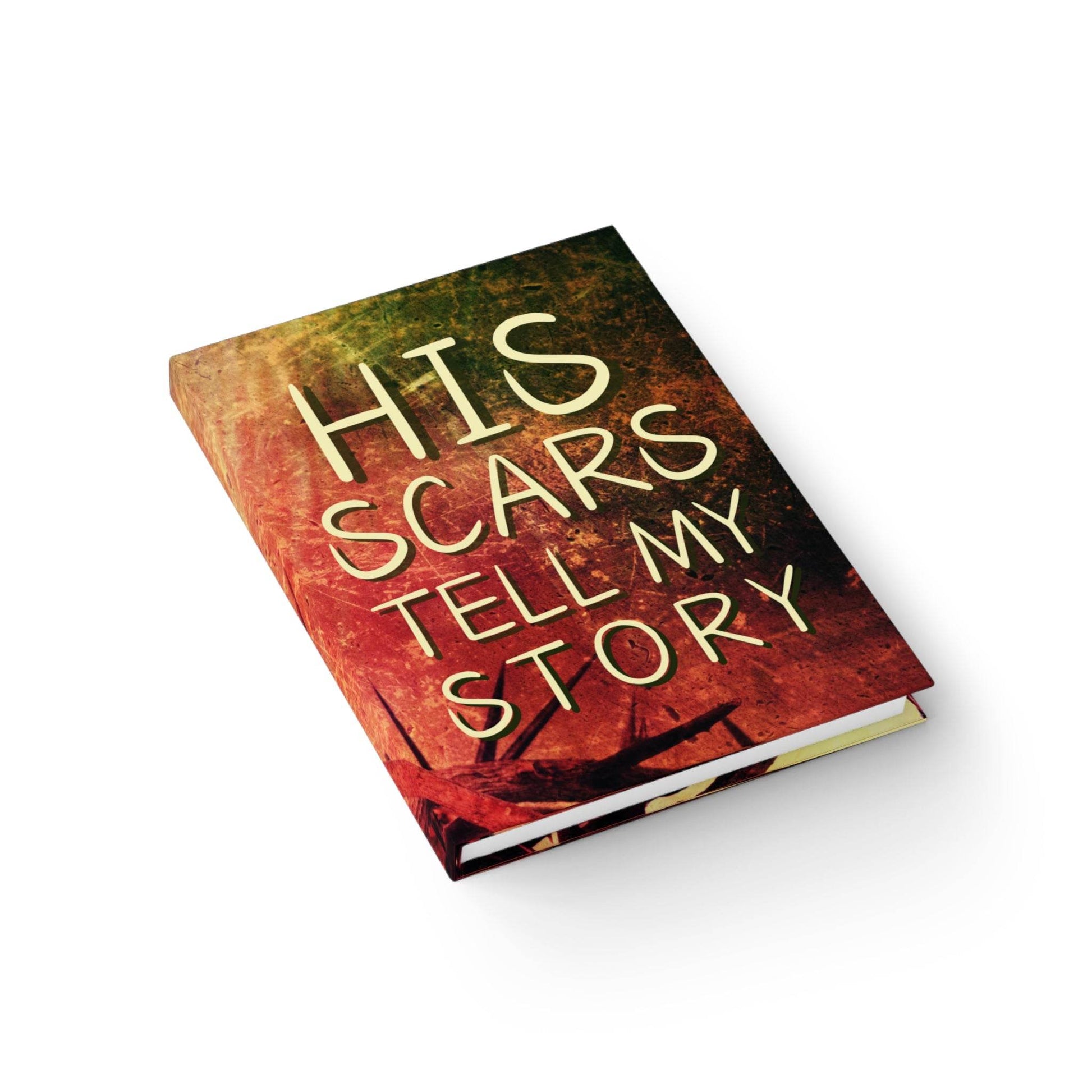 Inspirational Ruled Journal - 'His Scars Tell My Story' - Harmony + Hope