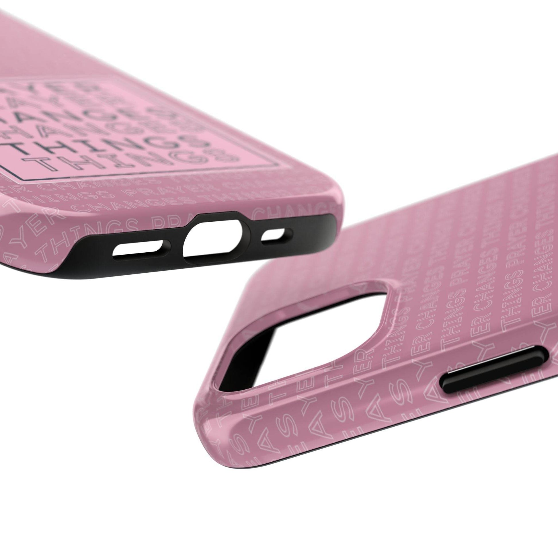 Prayer Changes Things Phone Case – Mauve Pink Faith Design - Harmony + Hope