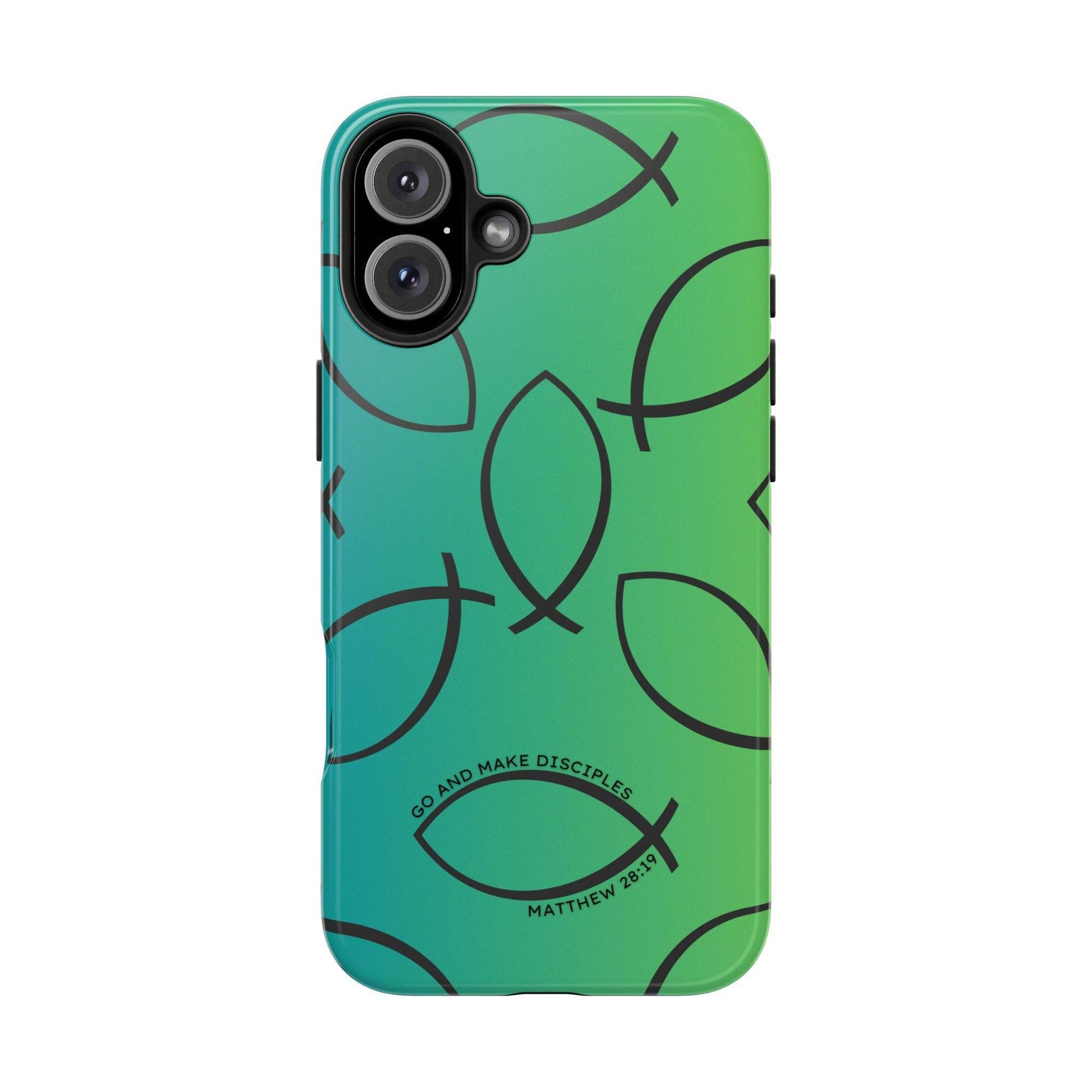 Go and Make Disciples Phone Case – Teal Green Gradient - Harmony + Hope