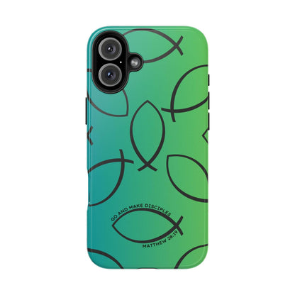 Go and Make Disciples Phone Case – Teal Green Gradient - Harmony + Hope