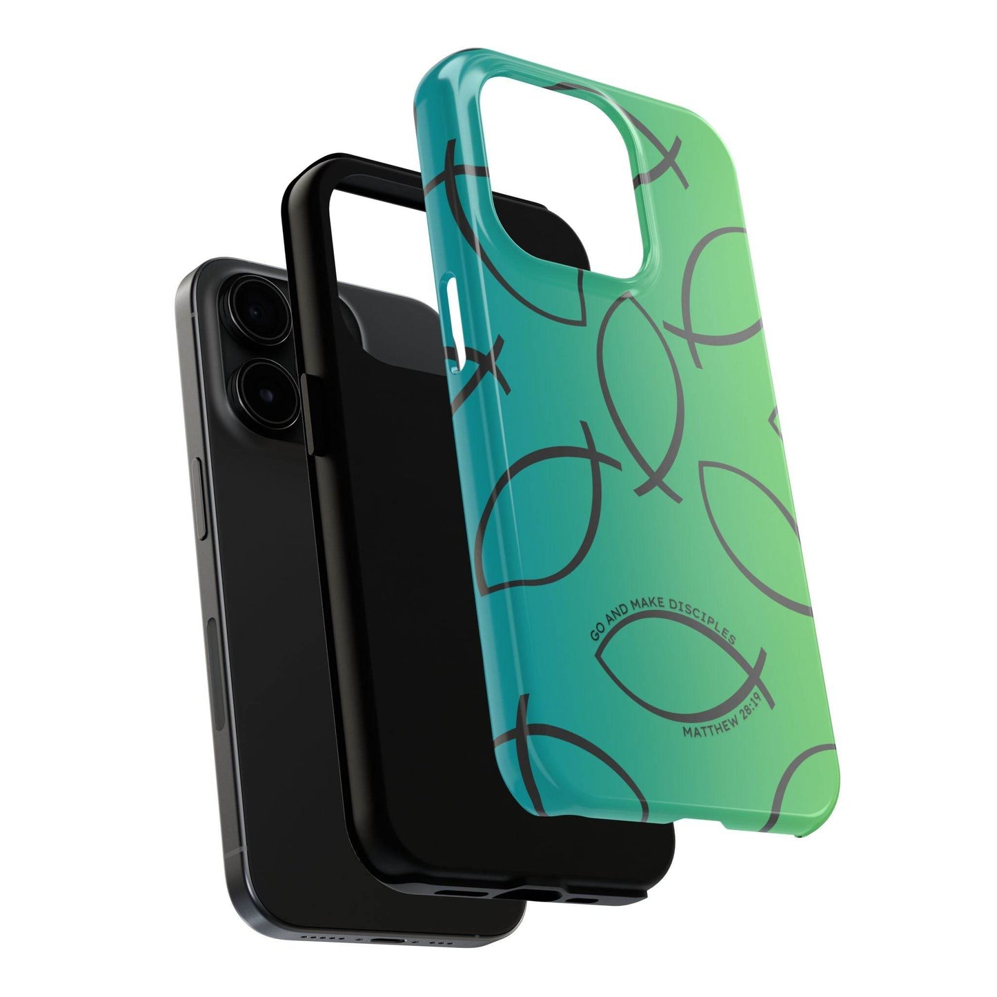 Go and Make Disciples Phone Case – Teal Green Gradient - Harmony + Hope