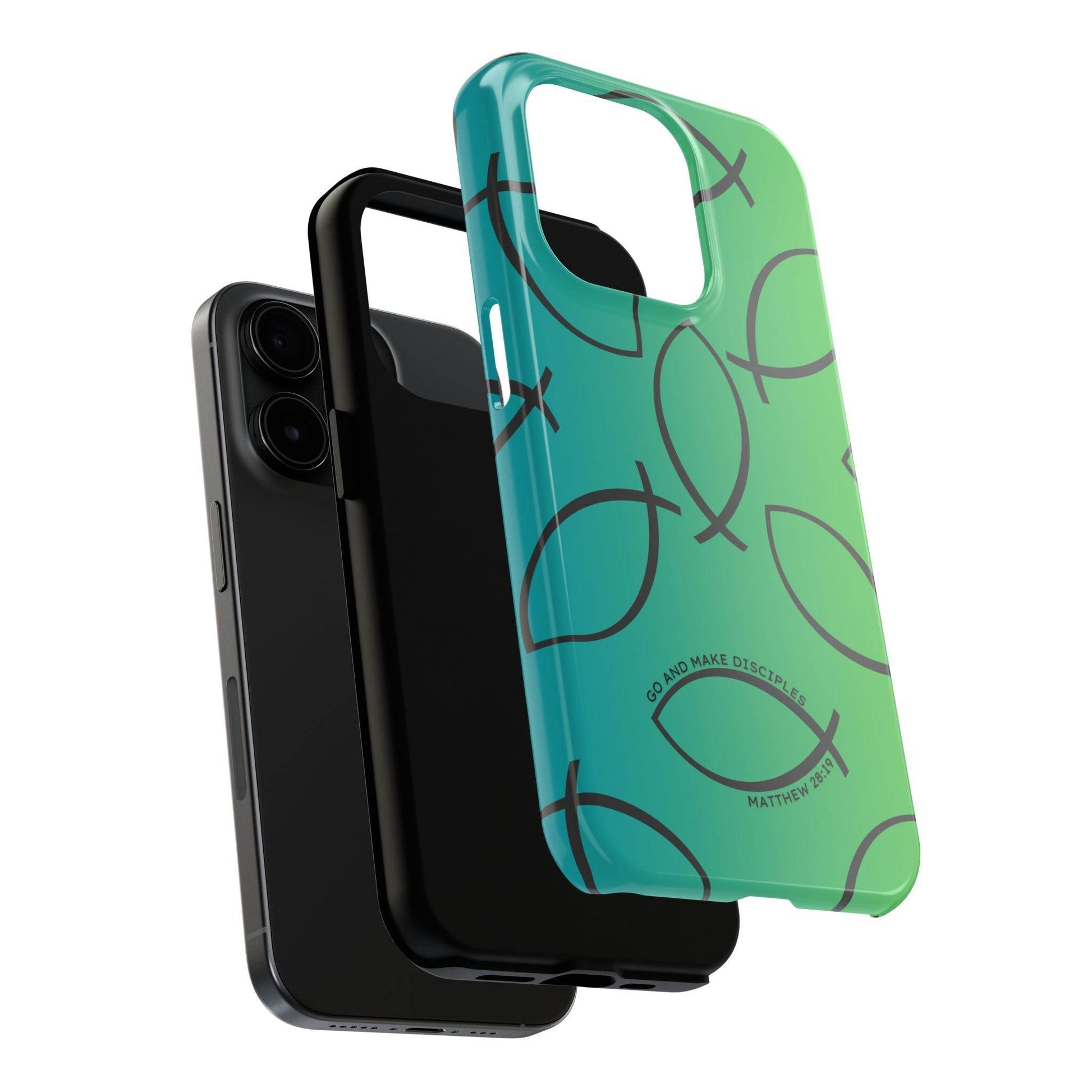 Go and Make Disciples Phone Case – Teal Green Gradient - Harmony + Hope