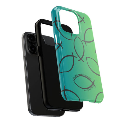 Go and Make Disciples Phone Case – Teal Green Gradient - Harmony + Hope