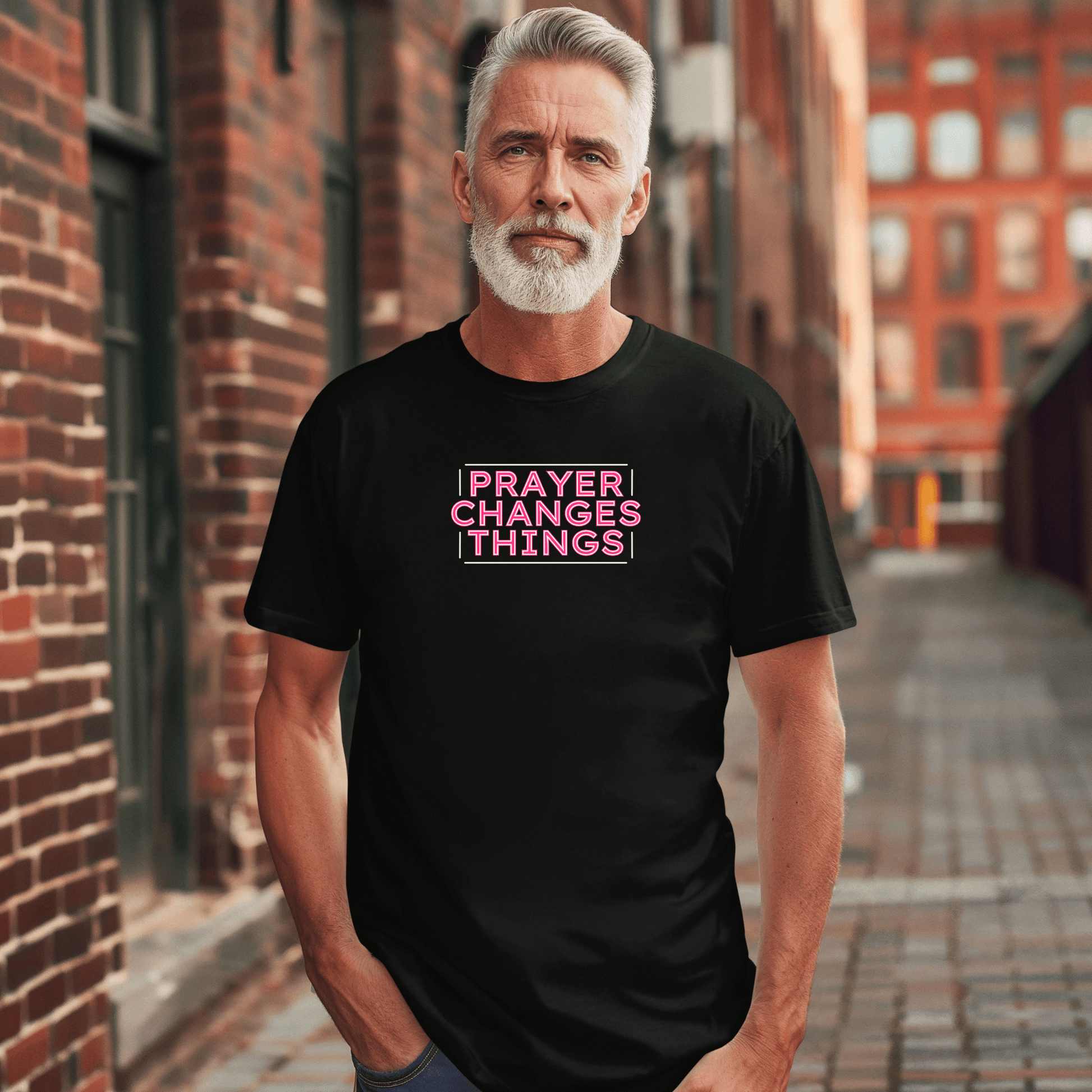 Faith in Motion - Prayer Changes Things Inspirational Unisex T-Shirt - Harmony + Hope