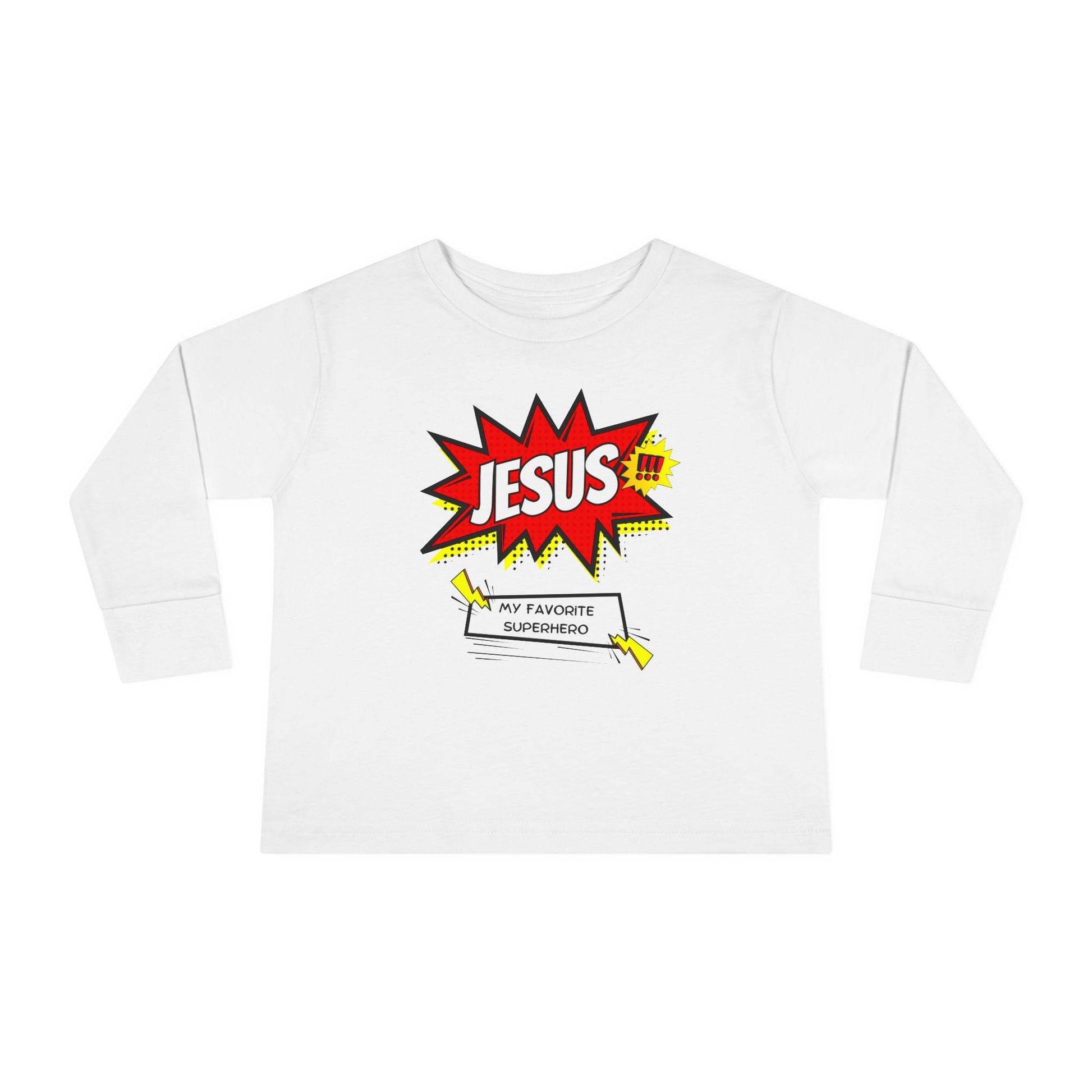 Jesus: My Favorite Superhero – Comic Book Style Toddler Tee - Harmony + Hope