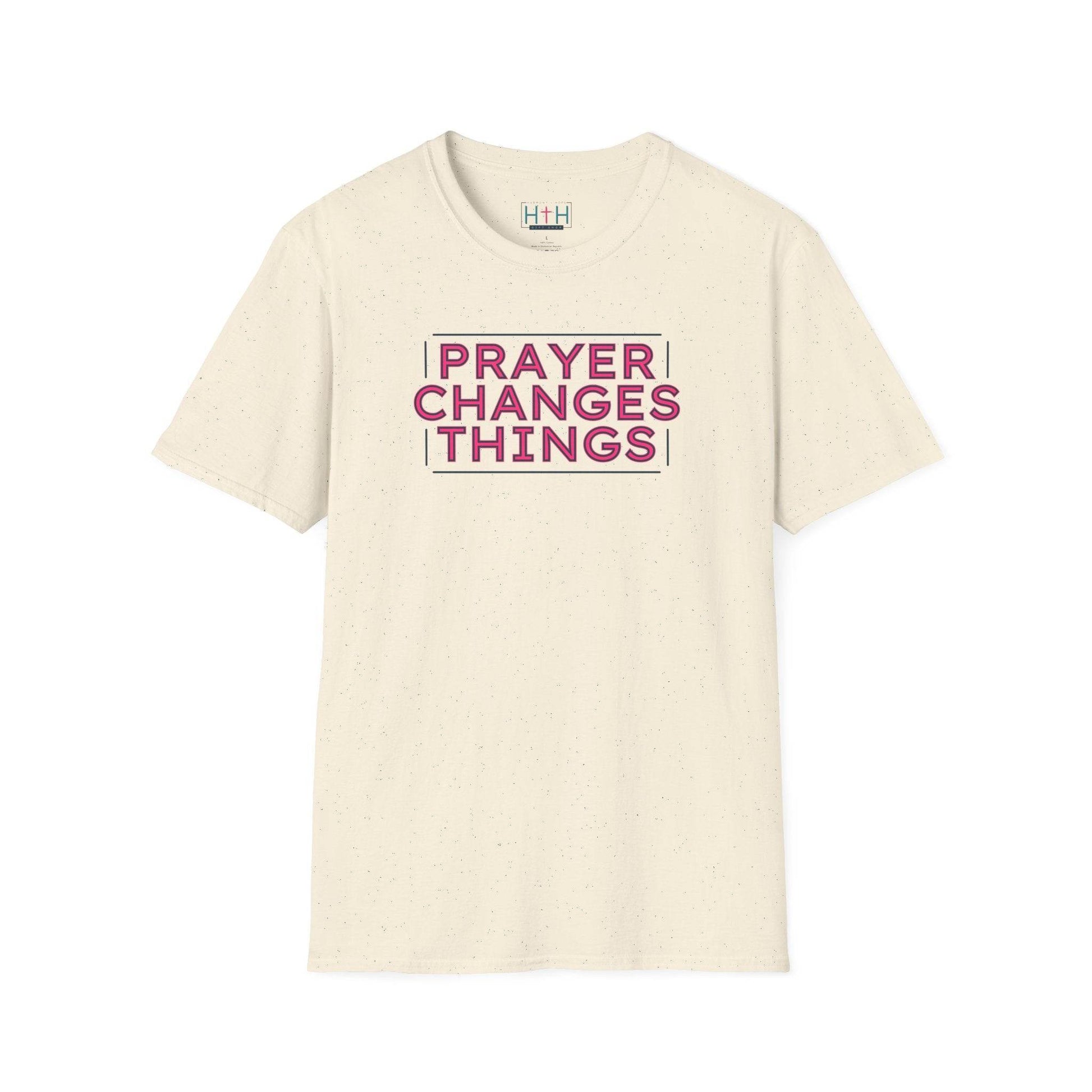 Faith in Motion - Prayer Changes Things Inspirational Unisex T-Shirt - Harmony + Hope