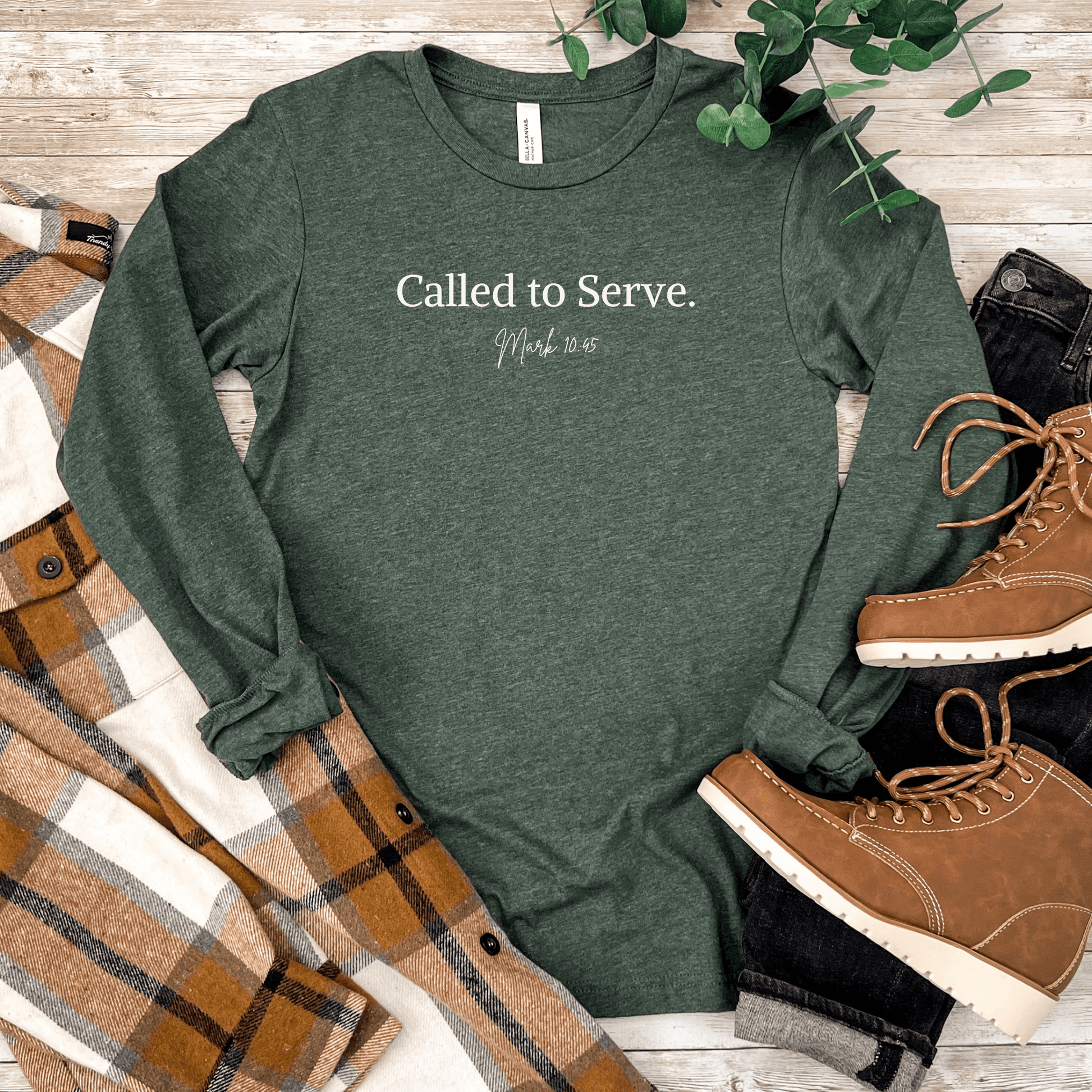 Called to Serve – Mark 10:45 Unisex Long Sleeve Tee - Harmony + Hope