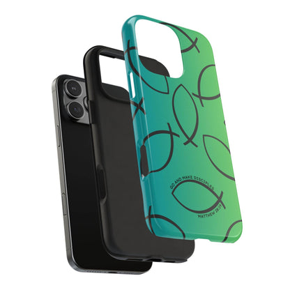 Go and Make Disciples Phone Case – Teal Green Gradient - Harmony + Hope