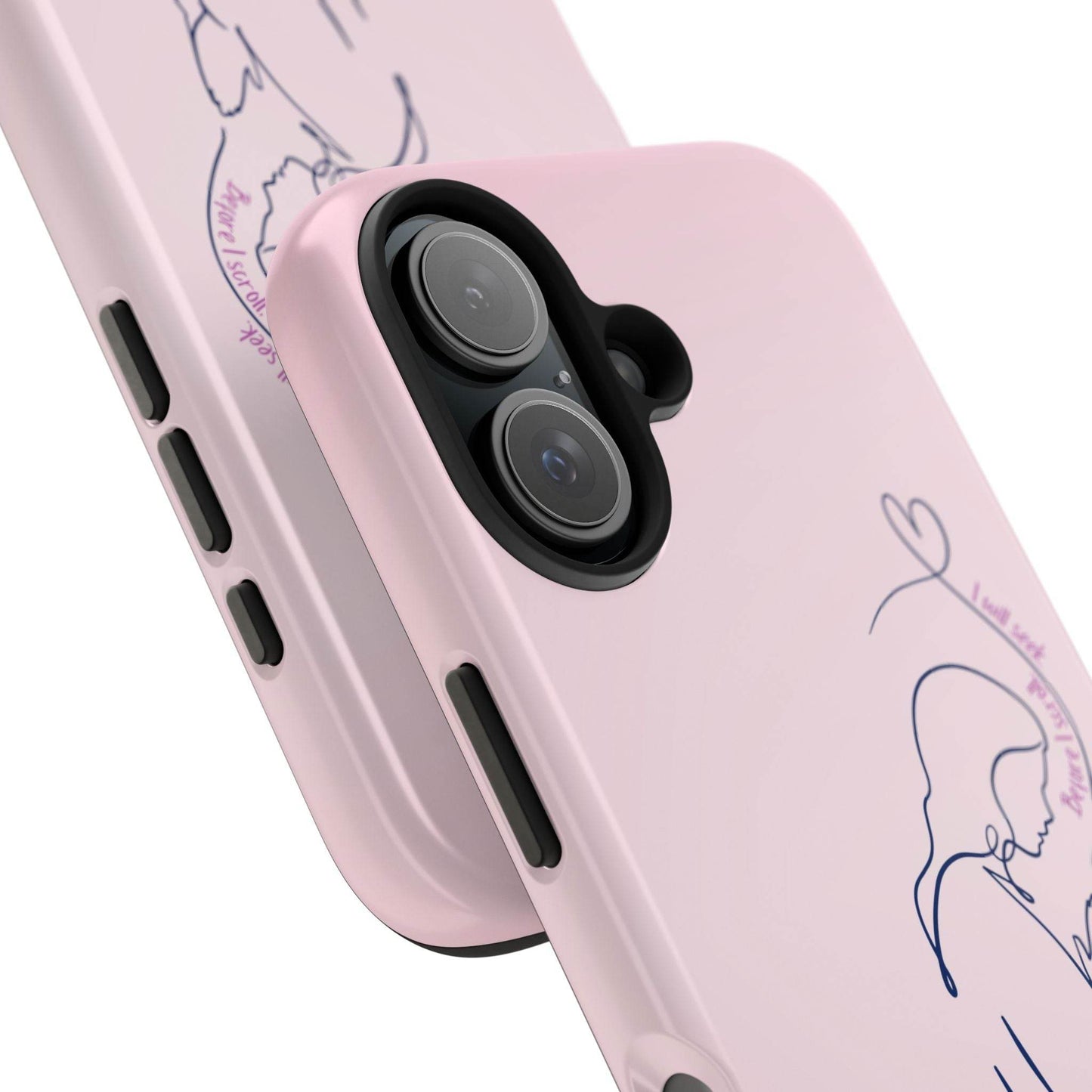 Before I Scroll, I Will Seek Phone Case – Light Pink Christian Cover - Harmony + Hope