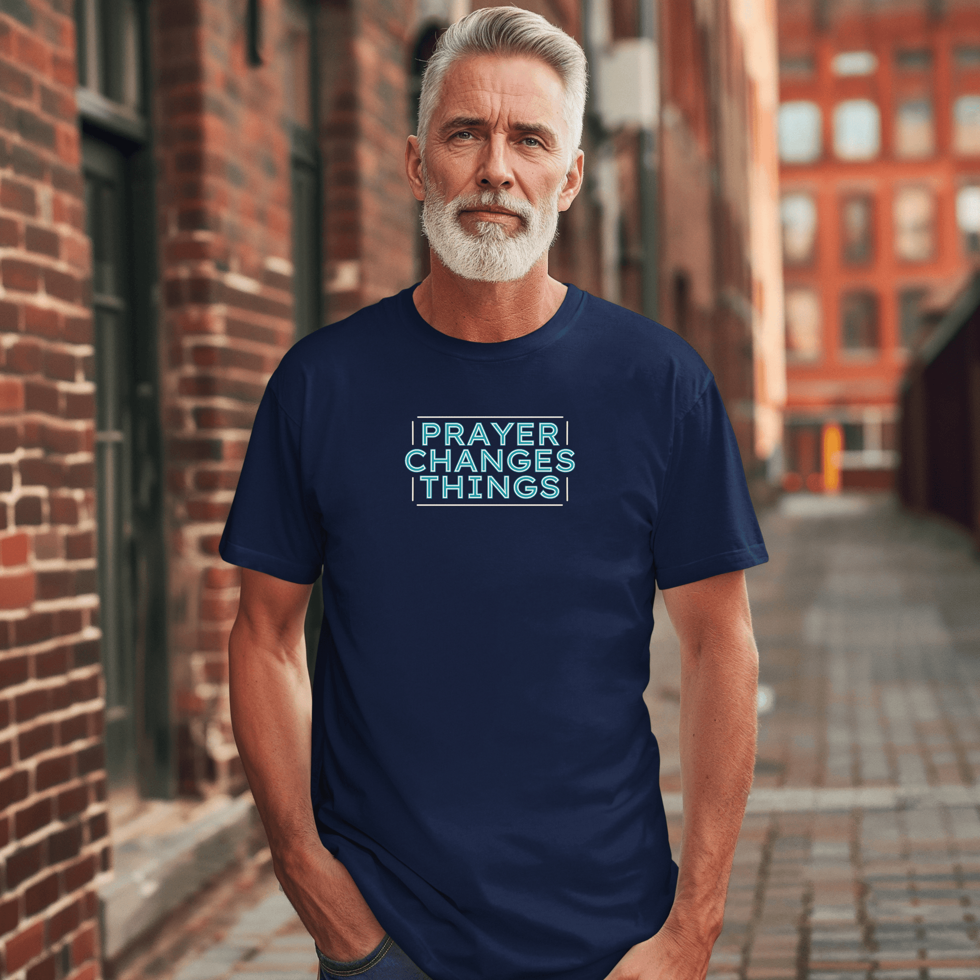 Faith in Motion - Prayer Changes Things Inspirational Unisex T-Shirt - Harmony + Hope