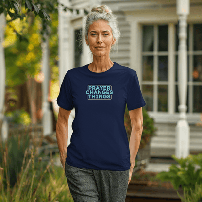 Faith in Motion - Prayer Changes Things Inspirational Unisex T-Shirt - Harmony + Hope