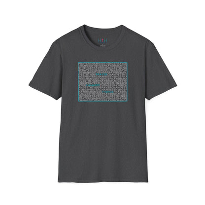 Word Cloud Design "Prayer Changes Things" - Inspirational Unisex T-Shirt