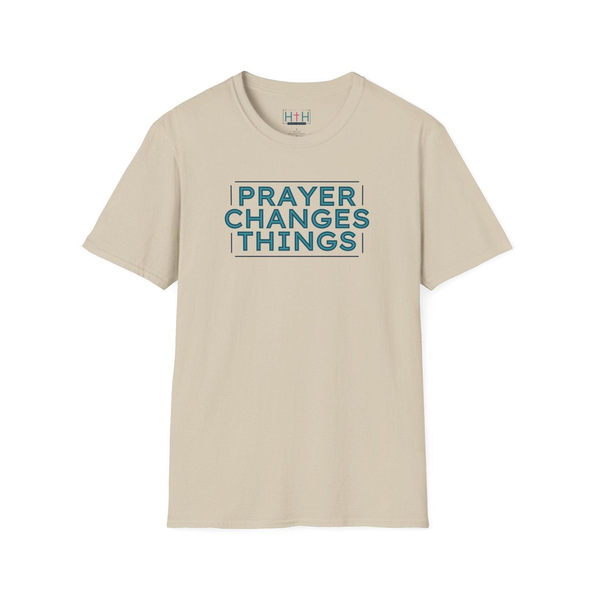 Faith in Motion - Prayer Changes Things Inspirational Unisex T-Shirt - Harmony + Hope