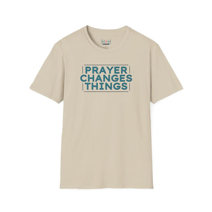 Faith in Motion - Prayer Changes Things Inspirational Unisex T-Shirt - Harmony + Hope