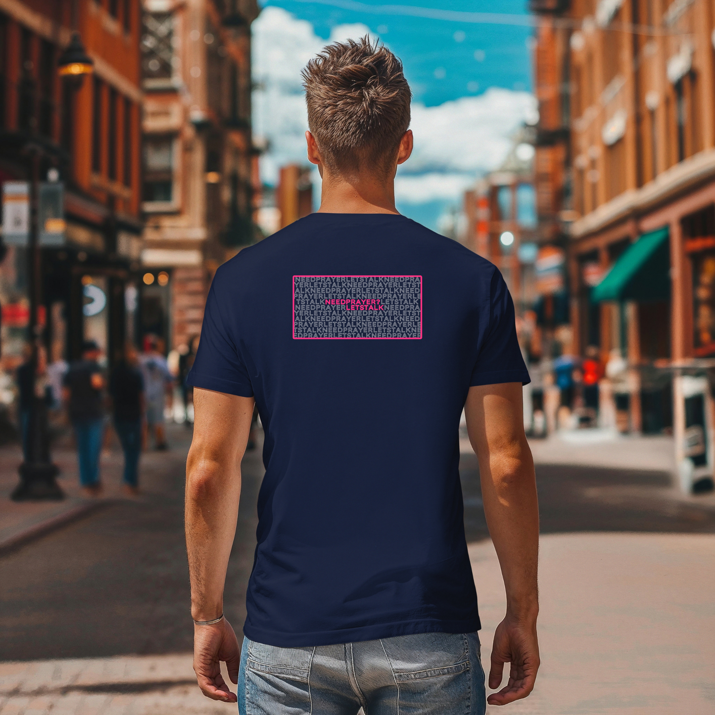 Word Cloud Design "Prayer Changes Things" - Inspirational Unisex T-Shirt