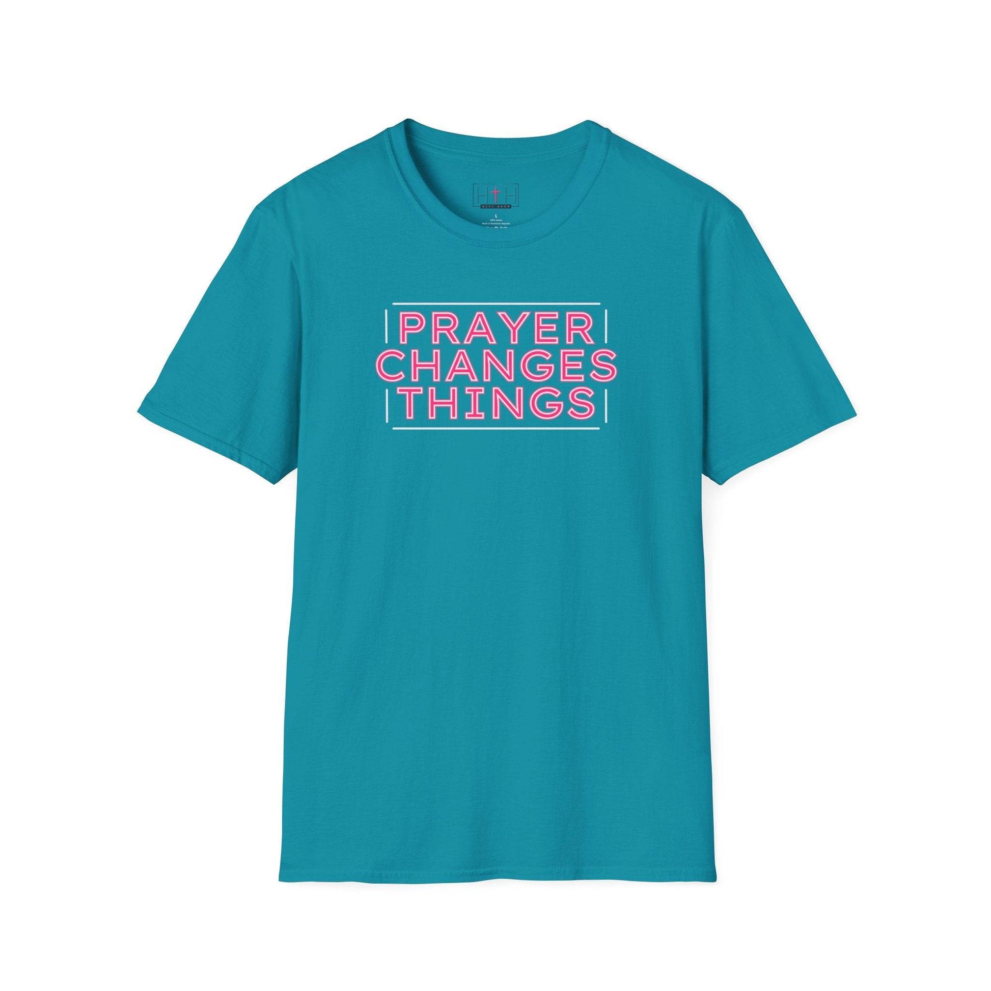 Faith in Motion - Prayer Changes Things Inspirational Unisex T-Shirt - Harmony + Hope