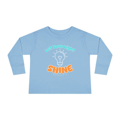 Let Your Light Shine – Kids' Long Sleeve Tee (Matthew 5:16) - Harmony + Hope