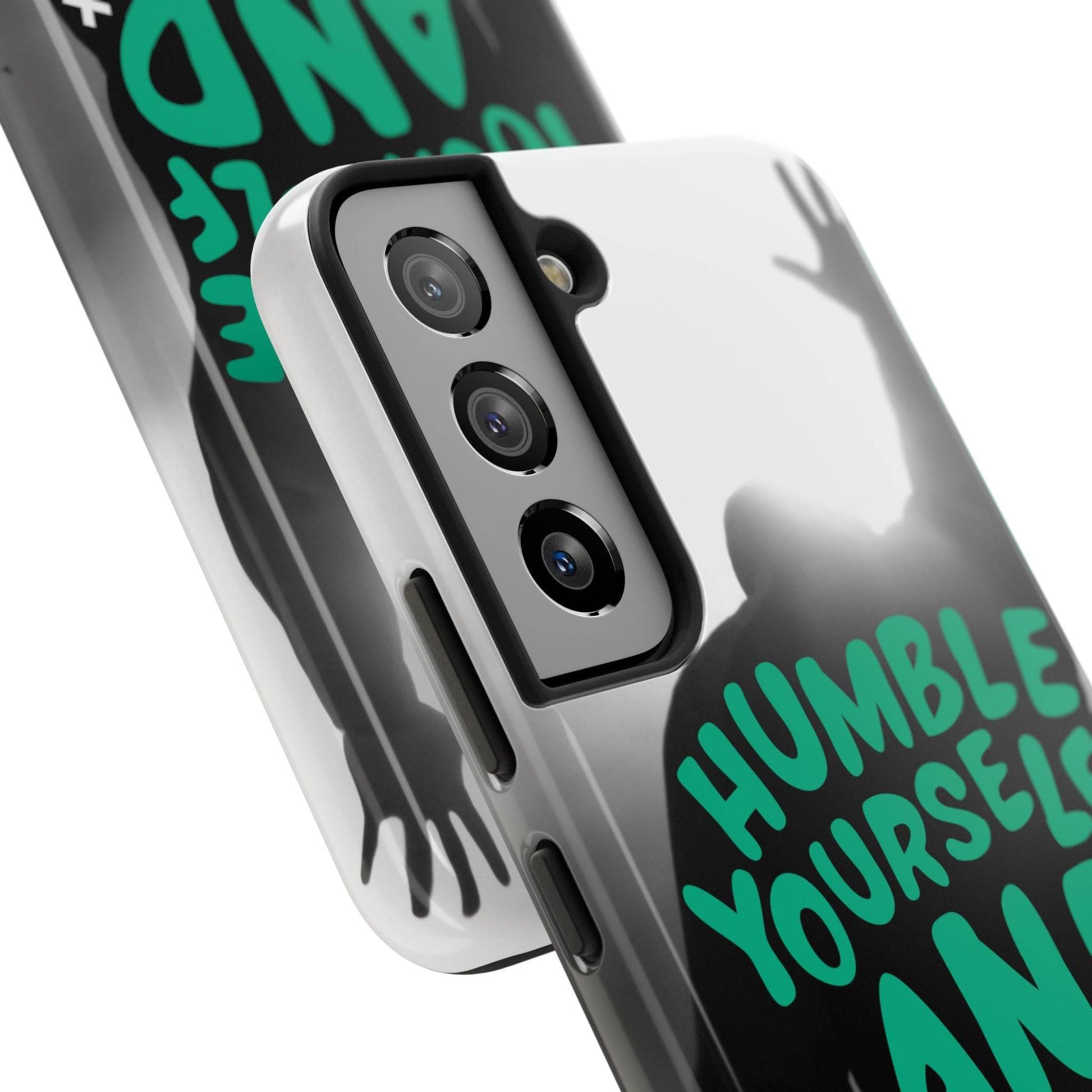 Humble Yourself and Pray Phone Case – Teal Christian Reminder - Harmony + Hope