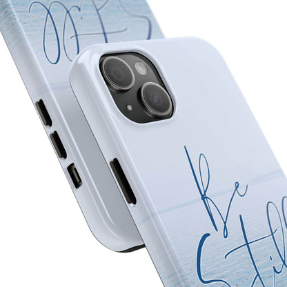 Stillness & Strength Phone Case – Psalm 46:10 Scripture Design - Harmony + Hope