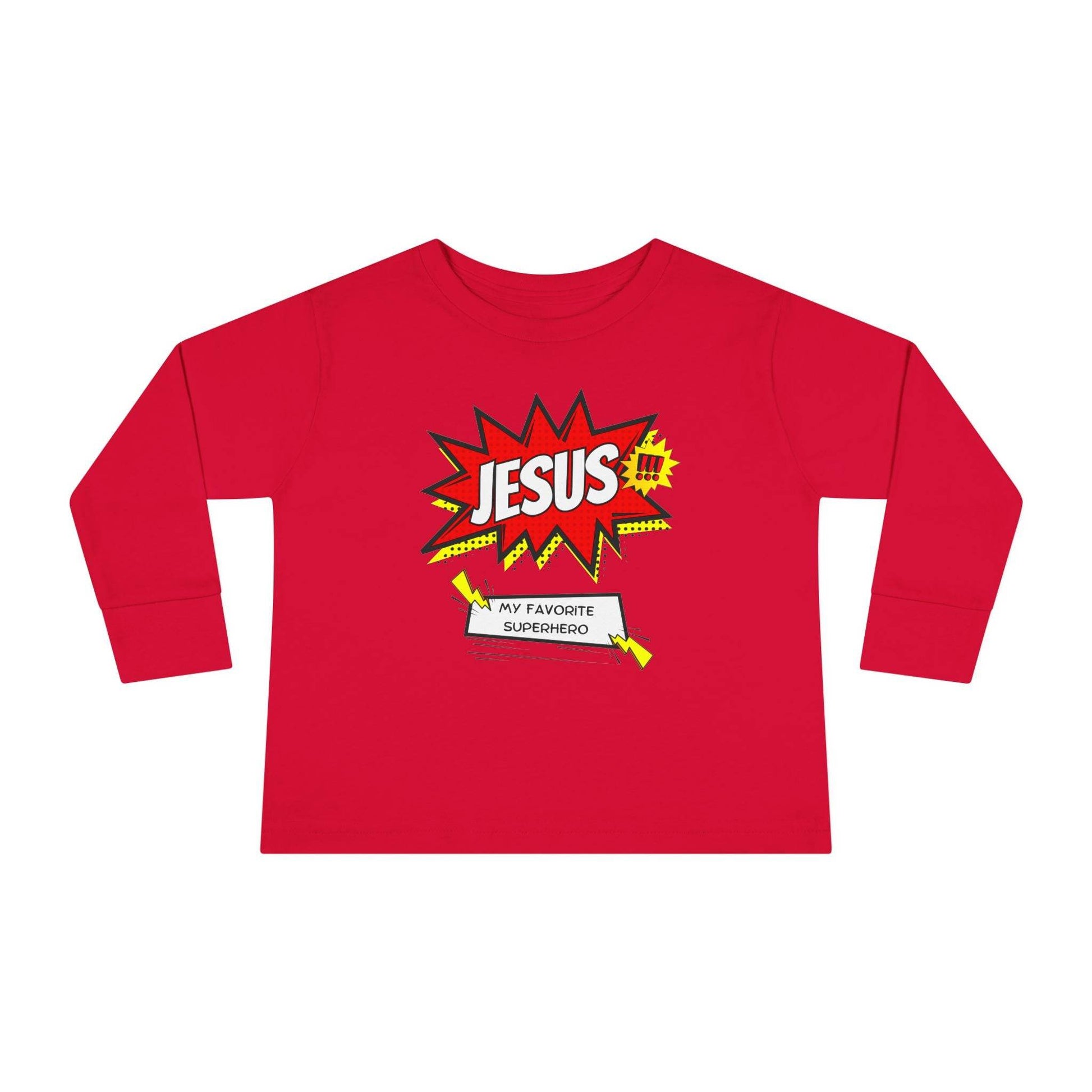 Jesus: My Favorite Superhero – Comic Book Style Toddler Tee - Harmony + Hope
