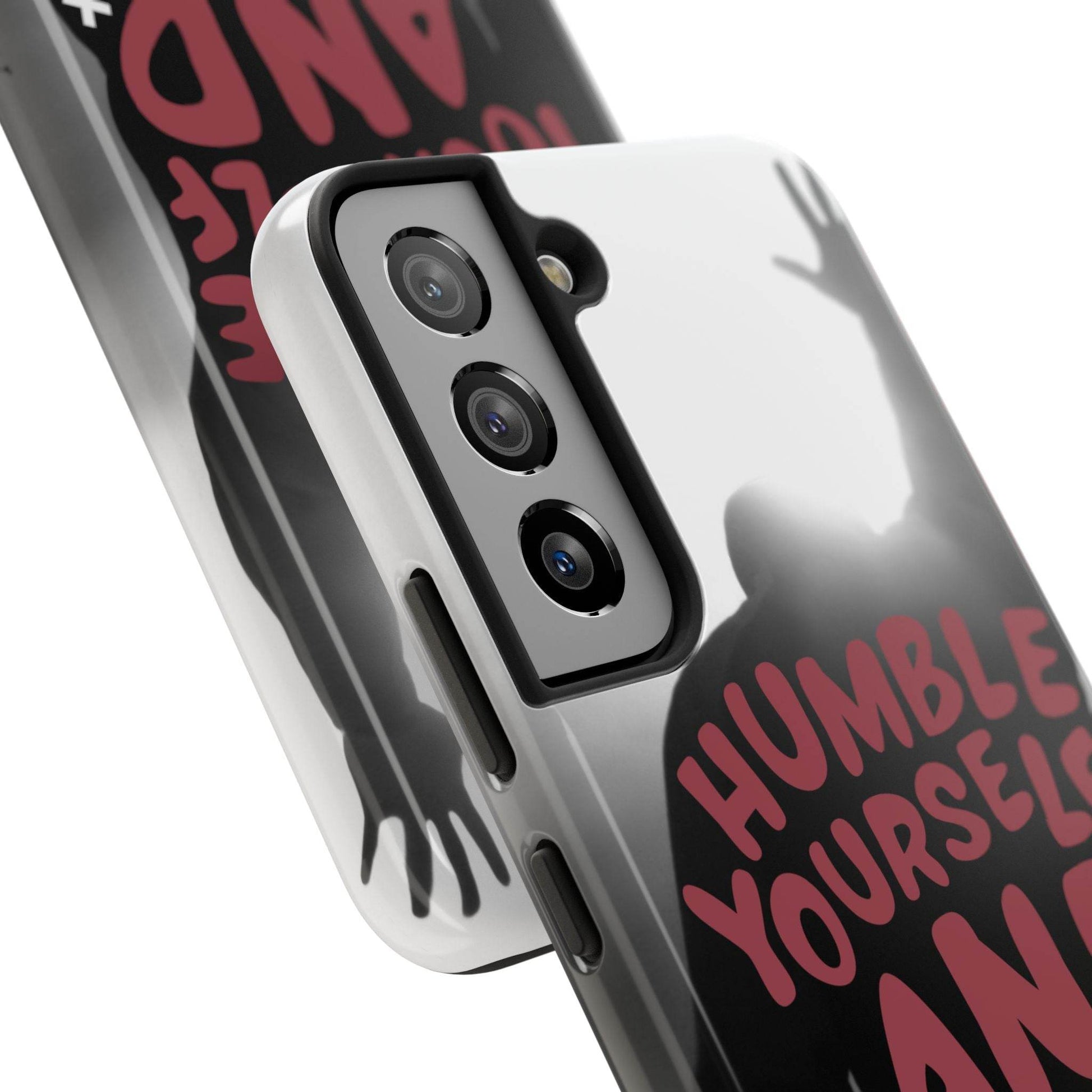 Humble Yourself and Pray Phone Case – Red Statement of Faith - Harmony + Hope