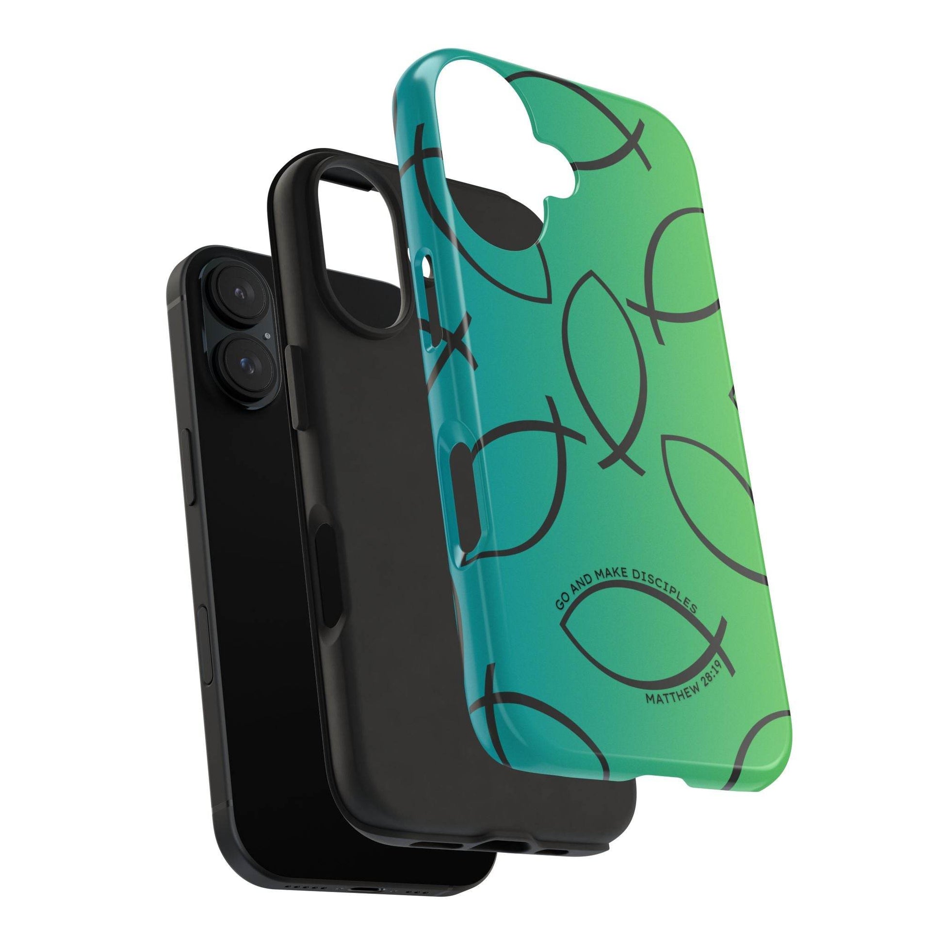 Go and Make Disciples Phone Case – Teal Green Gradient - Harmony + Hope