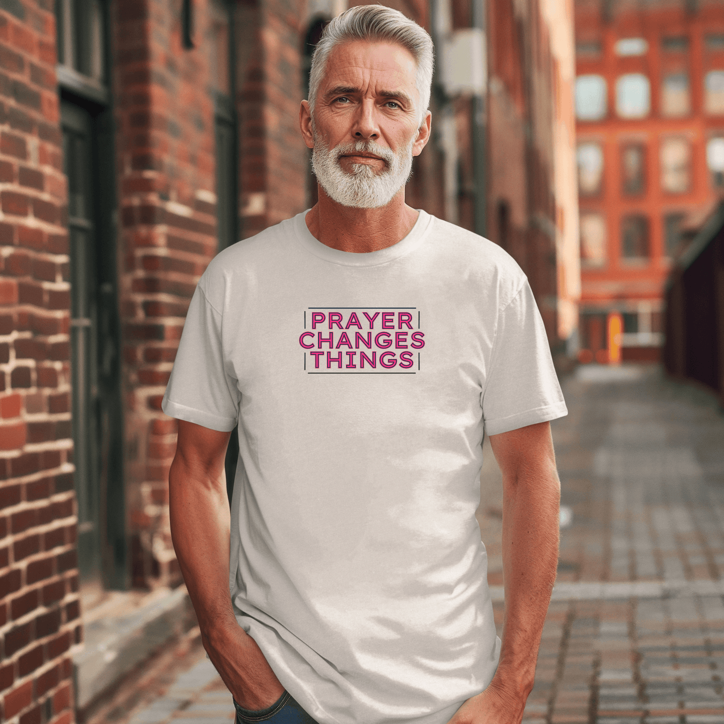 Faith in Motion - Prayer Changes Things Inspirational Unisex T-Shirt - Harmony + Hope