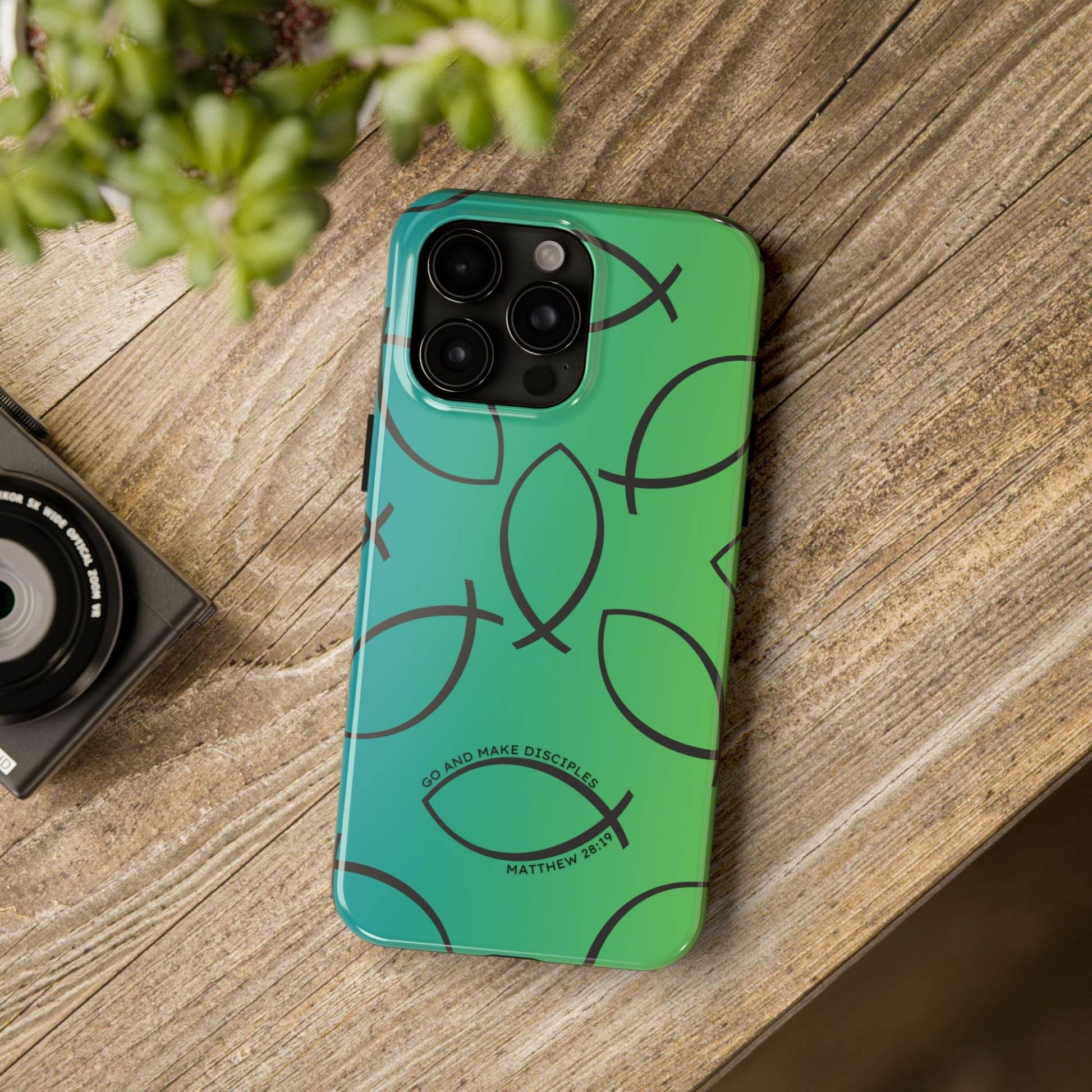 Go and Make Disciples Phone Case – Teal Green Gradient - Harmony + Hope