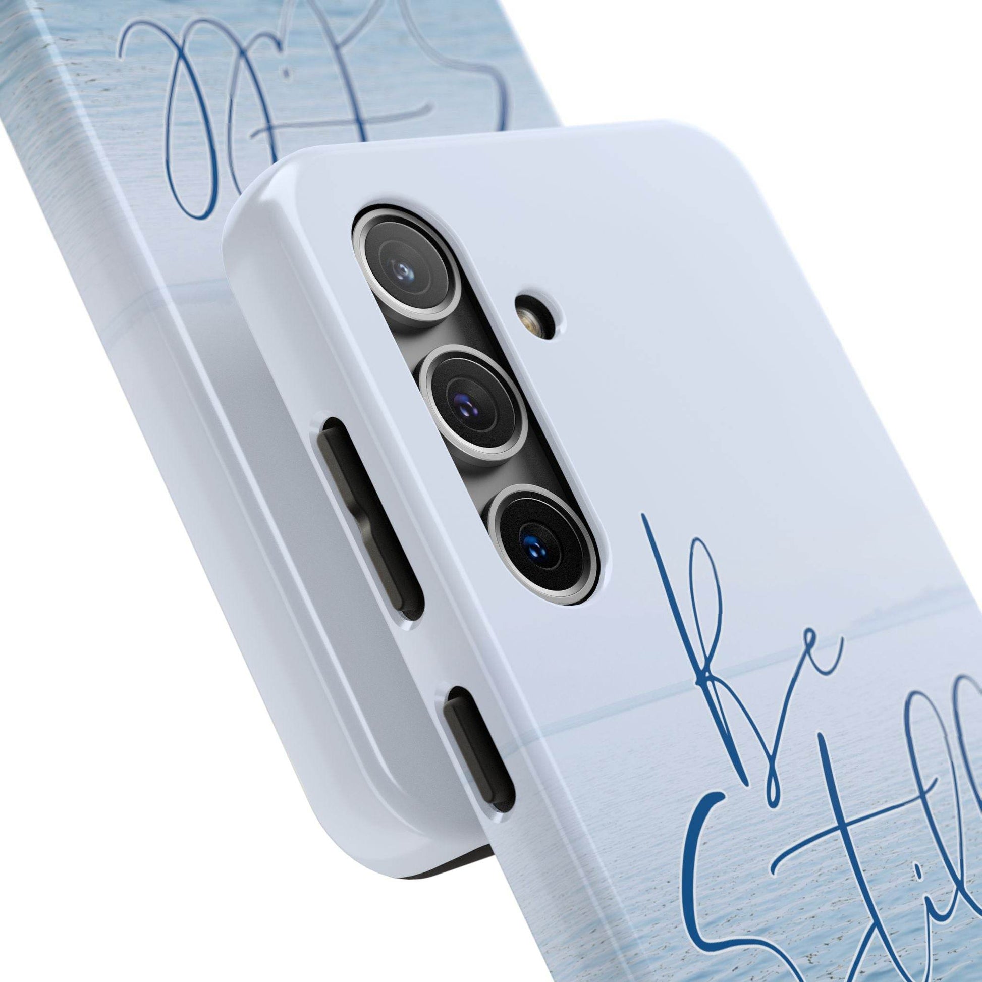 Stillness & Strength Phone Case – Psalm 46:10 Scripture Design - Harmony + Hope