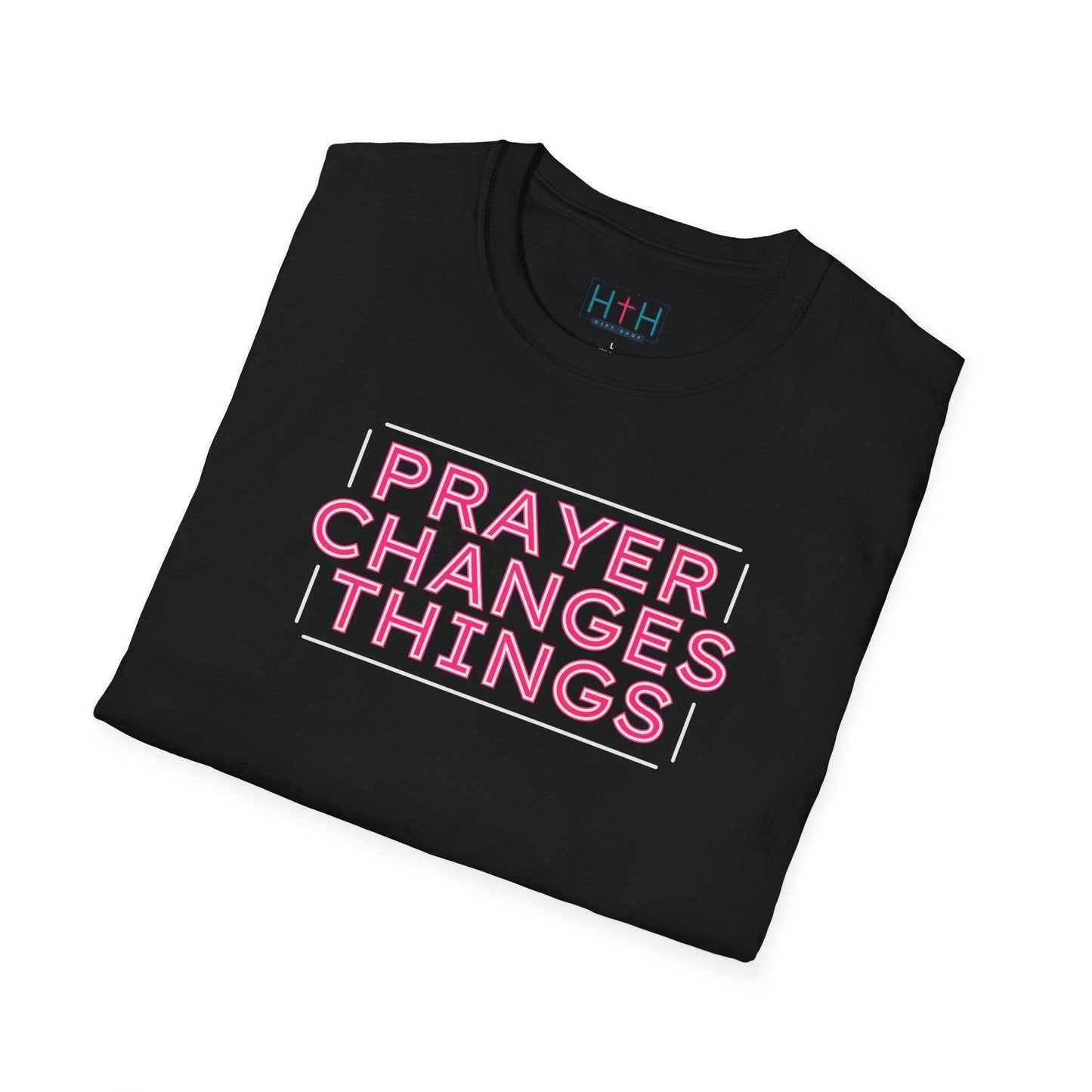 Faith in Motion - Prayer Changes Things Inspirational Unisex T-Shirt - Harmony + Hope