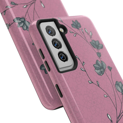 Pause & Pray Phone Case – Mauve Floral Reminder - Harmony + Hope