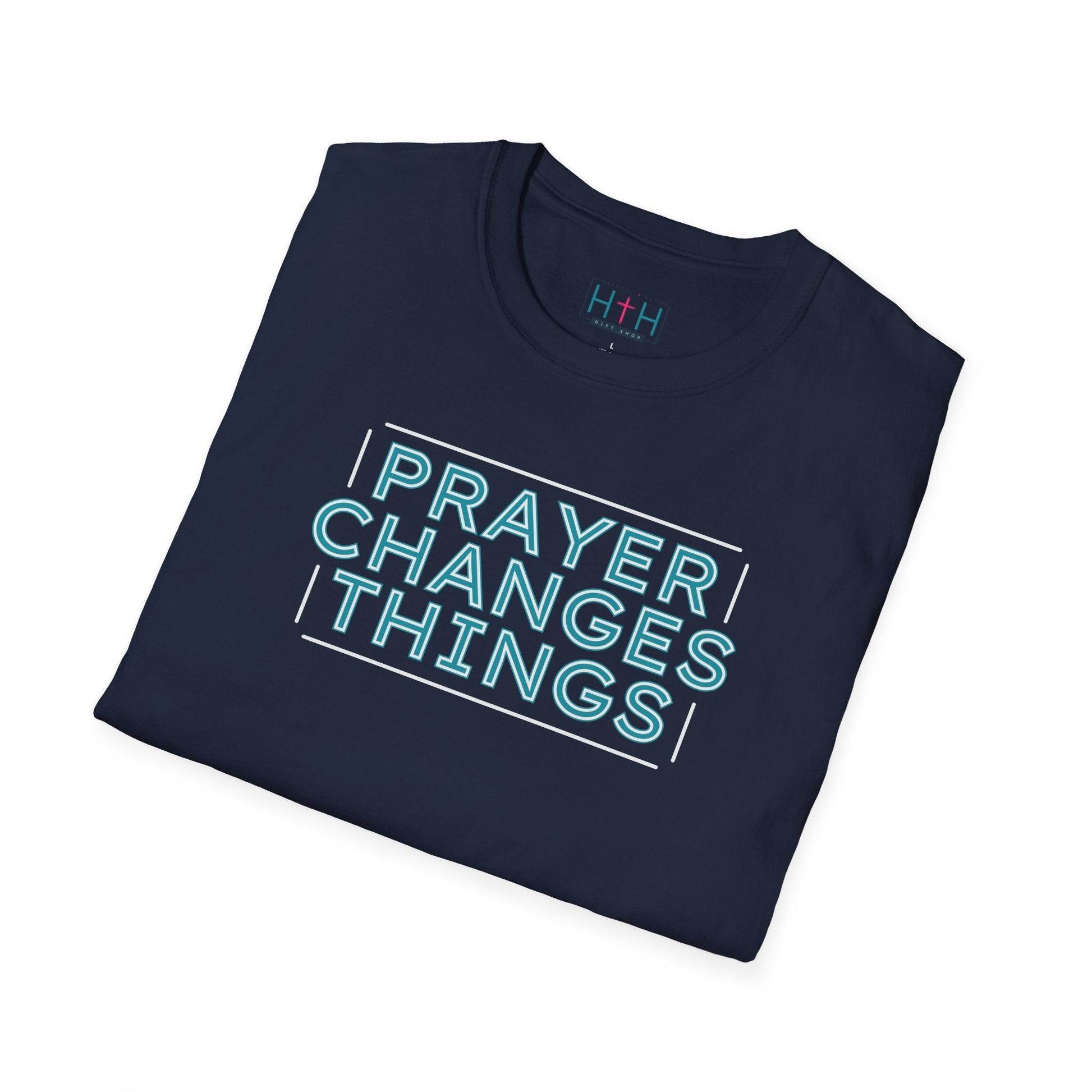 Faith in Motion - Prayer Changes Things Inspirational Unisex T-Shirt - Harmony + Hope